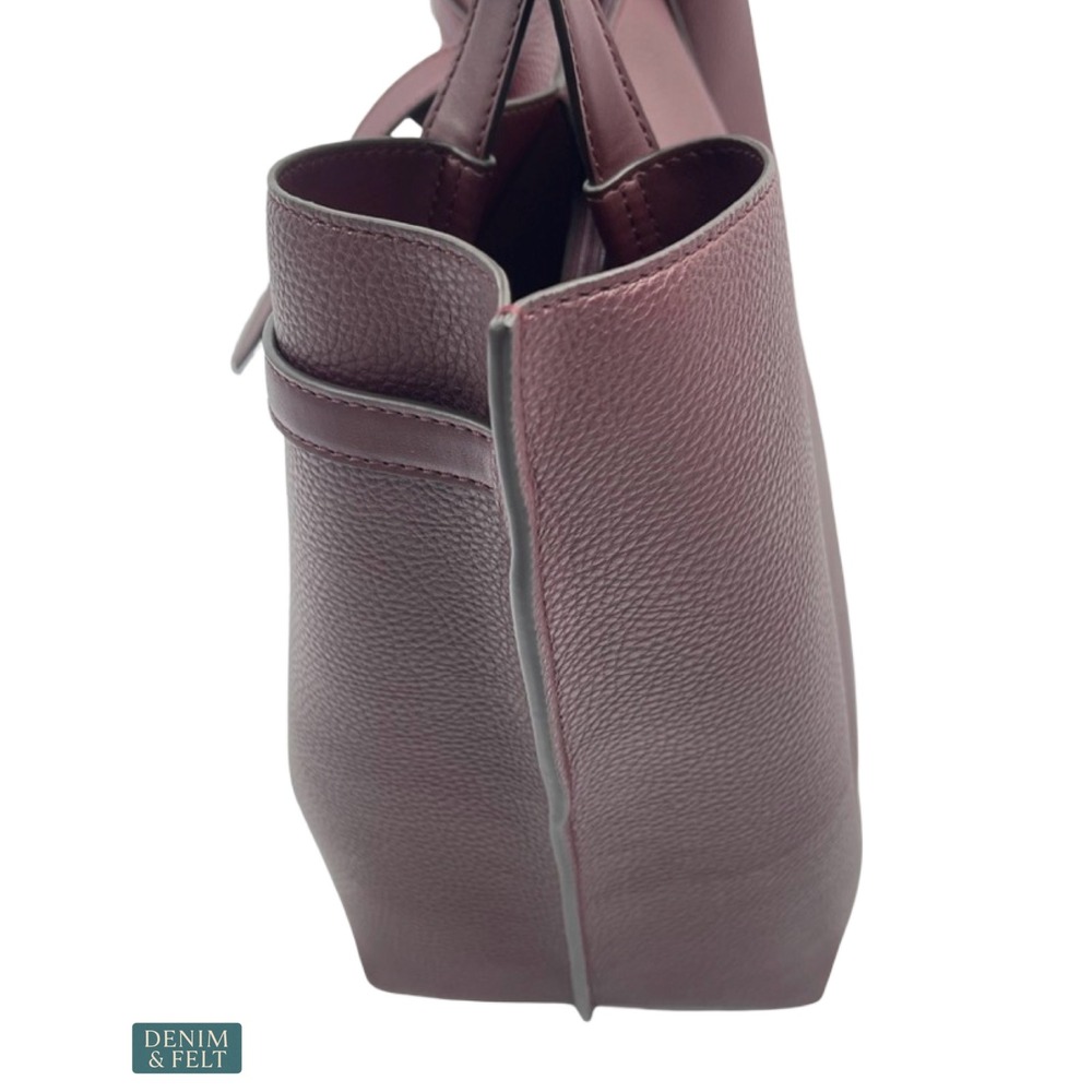 NEW Michael Kors Emilia Oxblood Pebbled Leather Laptop Work Tote Quiet Luxury - Picture 9 of 16